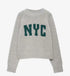 Letter Printed Crew Neck Pullover
